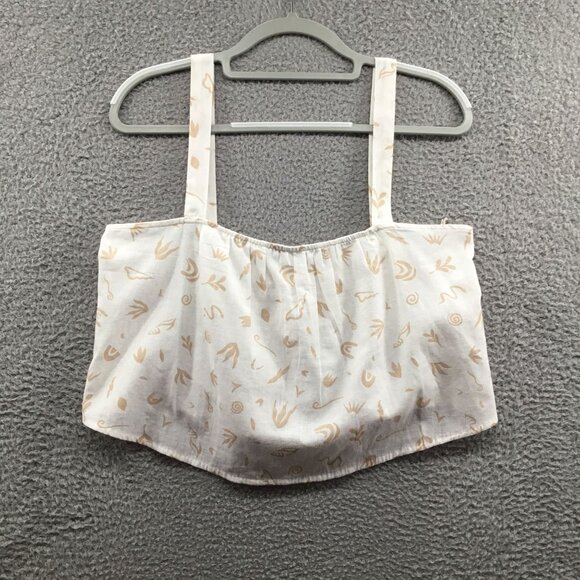 Billabong Beach Printed Tank Top Ivory XL - Picture 1 of 3